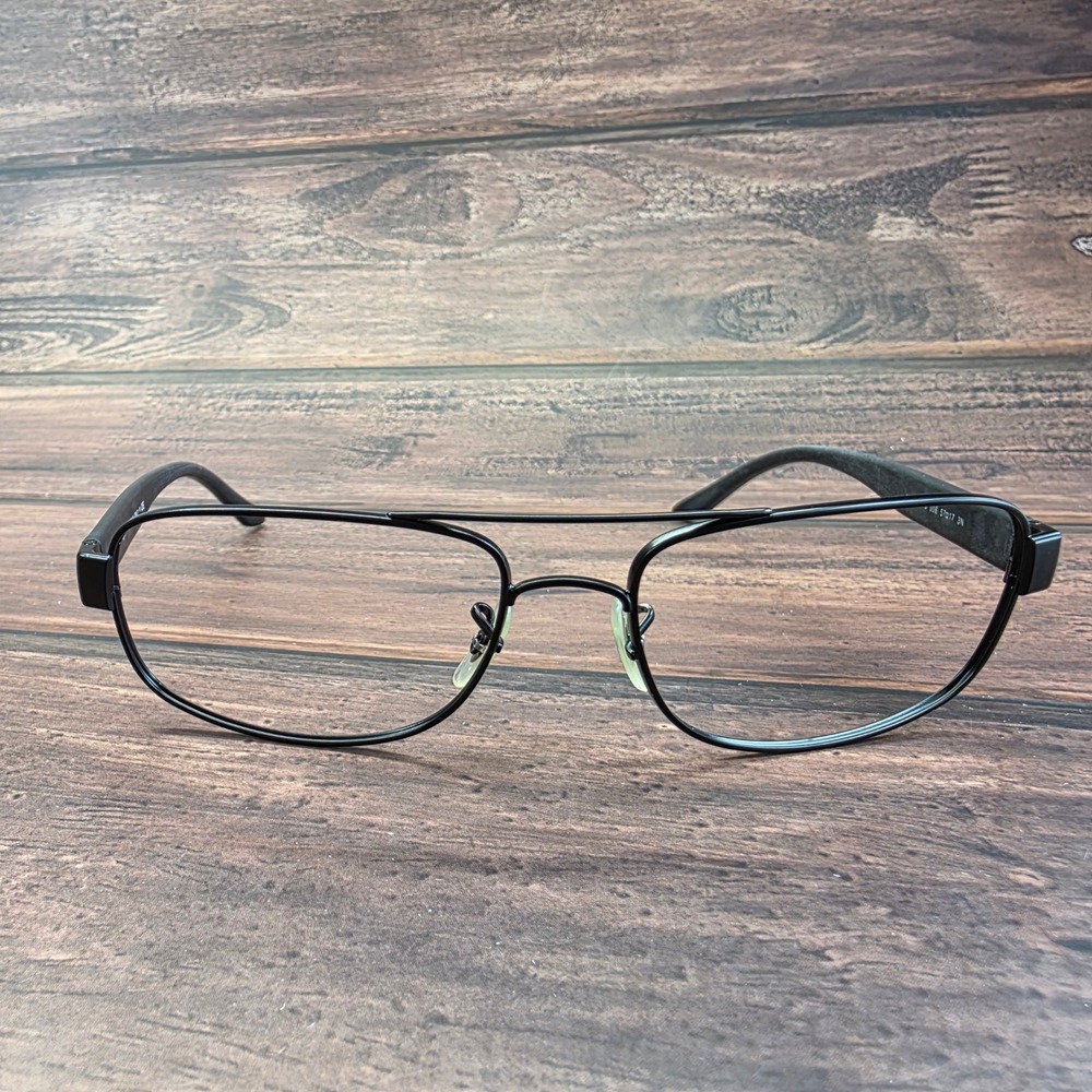 Ray-Ban RB 3273 006 Black Navigator Metal Eyeglasses Frames 57-17-135 Italy